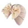 Soft Headwear Hair Accessories Infant Hospital Hat Head Wrap Baby Turban Hat Bowknot Beanies
