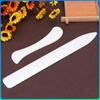 2pcs Leather Edge Beveling Tool Professional DIY Edge Cutting Tool Handmade Bone for Leather Crafting Work for Working Cutting