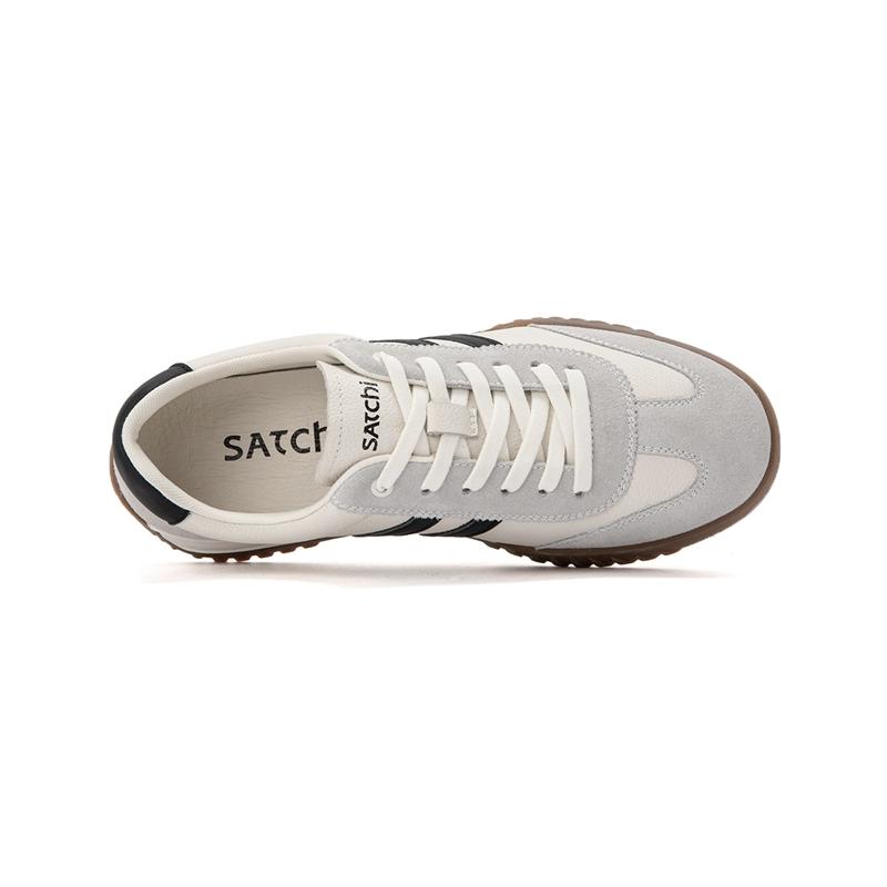 Cowhide/split Leather Classic Stripes Versatile Casual Board Shoes Comfortable Training Shoes Sports Shoes