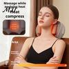 Electric Deep Tissue Massage Device Cordless Neck Pillow with Heat, Adjustable Ergonomic Shiatsu Shoulder Back Shoulders Massager Massager,