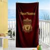 Liverpool Customized Name Beach Towel Quick-Dry Soft Microfiber Portable for SwimmingBeachCamping Travel Beach AccessoriesGym