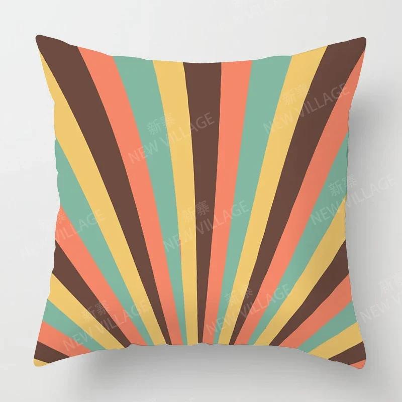 Nordic Fall Home Decor Autumn Throw Pillow Case Sofa Cushion Cover Modern   Geometry