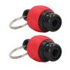 2Pcs Screwdriver Bit Holder Quick Fix Release Wear Resistant Bit Keychain for 14in Dia Tools Red
