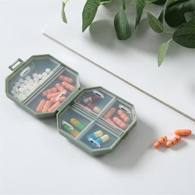 Small Medicine Box Φορητό Weekly Split Medicine Box Travel Carry On Storage Box Mini Medicine Pills Bottle