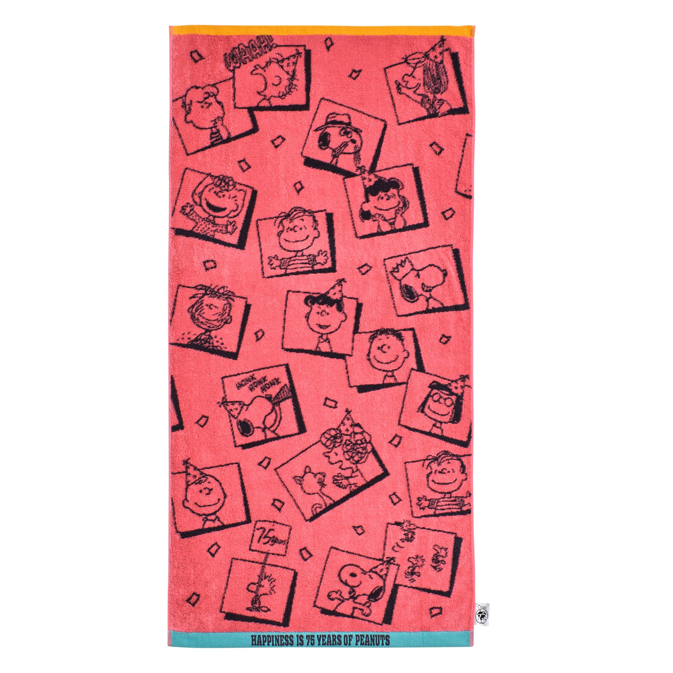 

Nishikawa Snoopy Bath Made in 75th Anniversary Party Towel, 60x120cm, Washable, 100% Cotton, Japan, Pink, XT15306681, PN5654TW, розовый