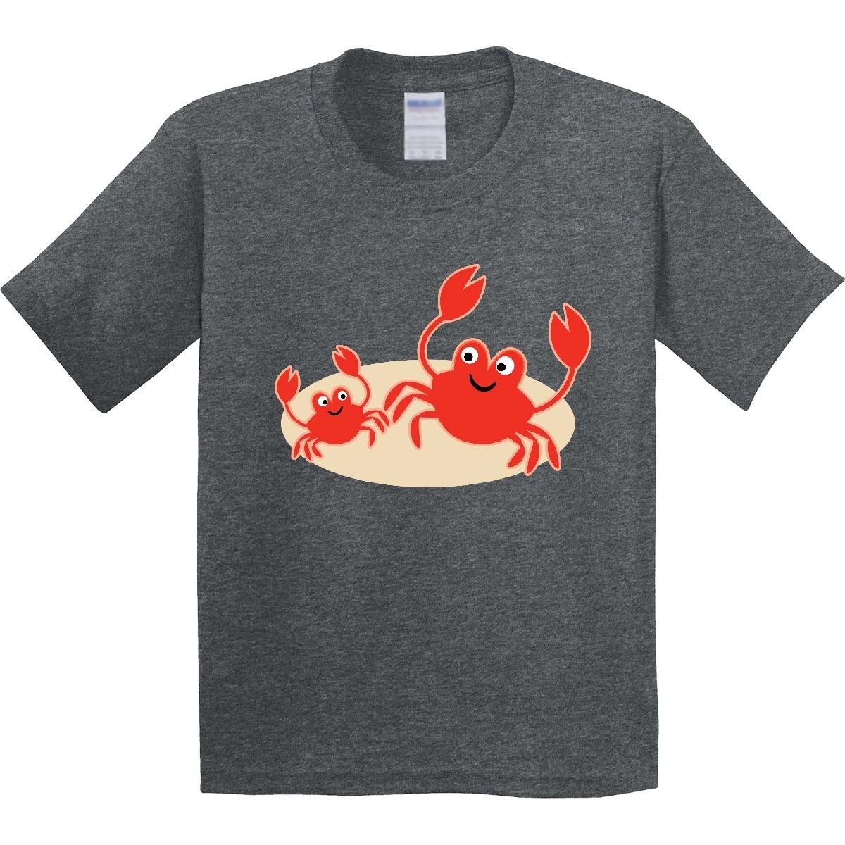 Inktastic Beach Crabs Cute Vacation Youth T-Shirt Crab Animals Sea Ocean Fun Tee 110