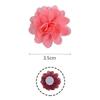 10Pcs 3.5Cm Chiffon Flower Hair Bows Fully Lined Flower Tiny Hair Clips Fine Hair Girls For Infants Toddlers Set