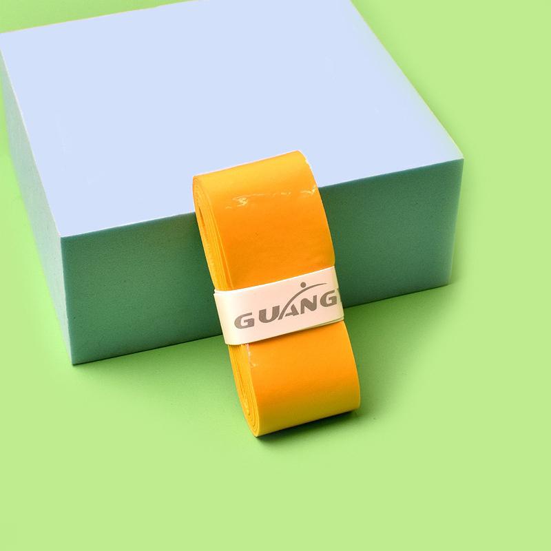 

Sweat-Absorbed Tennis OverGrip Film Covered Badminton Squash Padel Training Wraps Sports Accessory for Racquet Grip Improvement жовтий