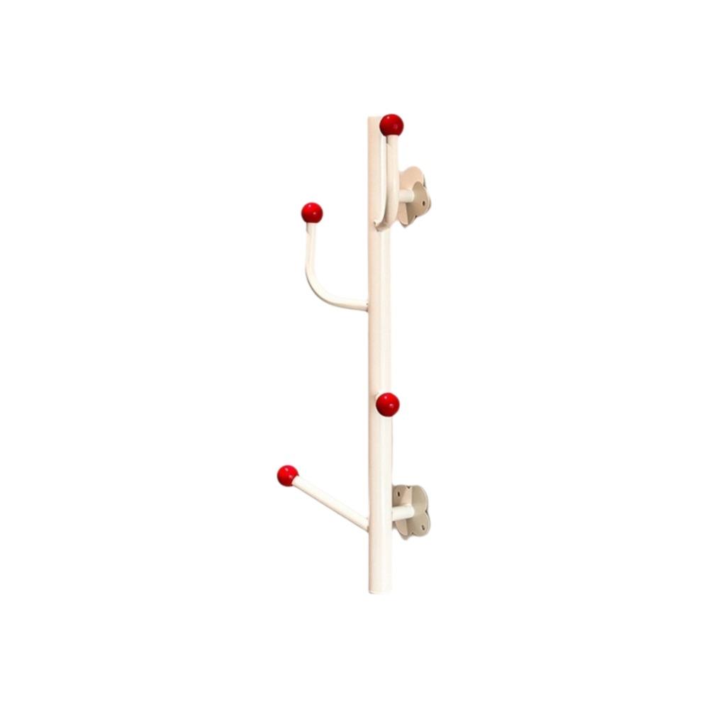 

Durable Carbon Steel Wall Mounted Coat Rack Saving Space Decorative Cap Holder 4/6 Hooks Clothes Bags Holder Bathroom