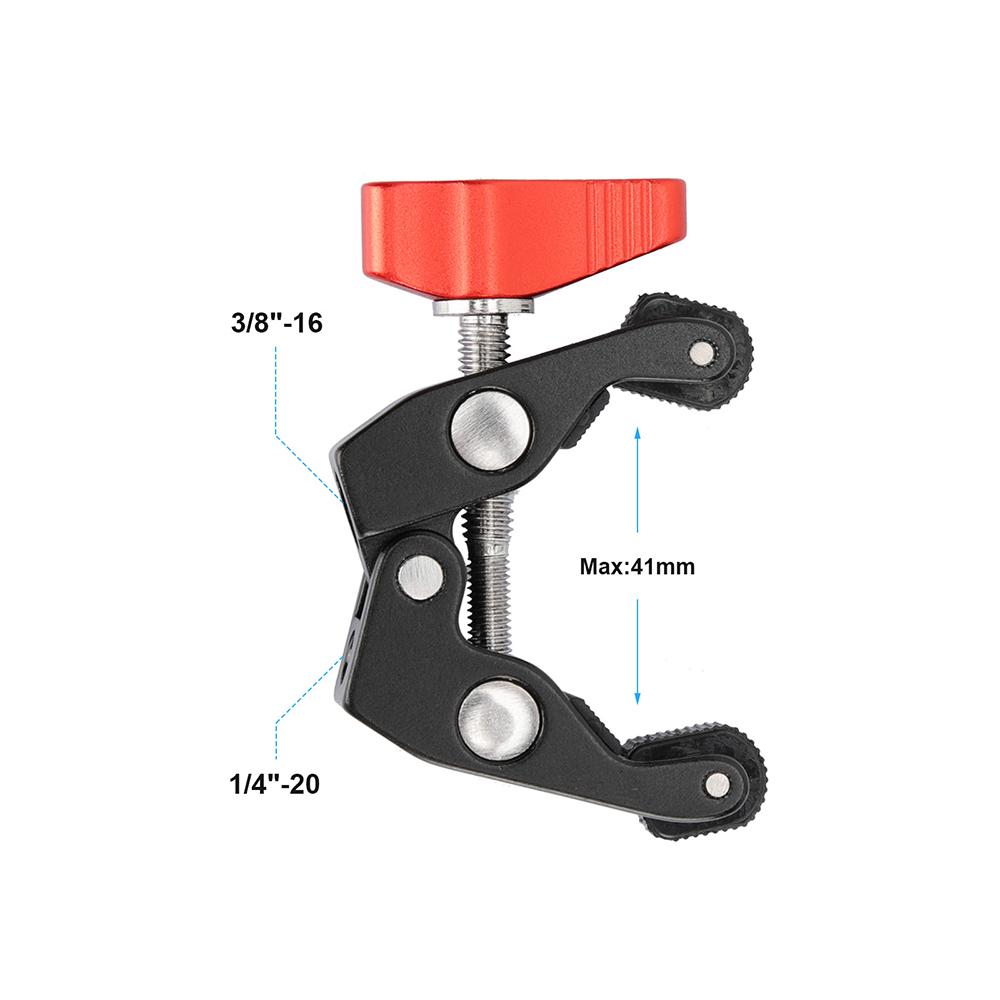 

SZRIG Super Crab Pliers Clamp With Universal V-Lock Mount Quick Release Adapter For DSLR Camera Battery