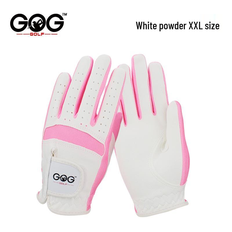 GOG Children's High-Quality Golf Gloves, Fiber Cloth, Unisex, Blue & Pink.