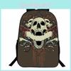 Stylish Men Women Skull Zombie Print Backpack With Premium Polyester Material