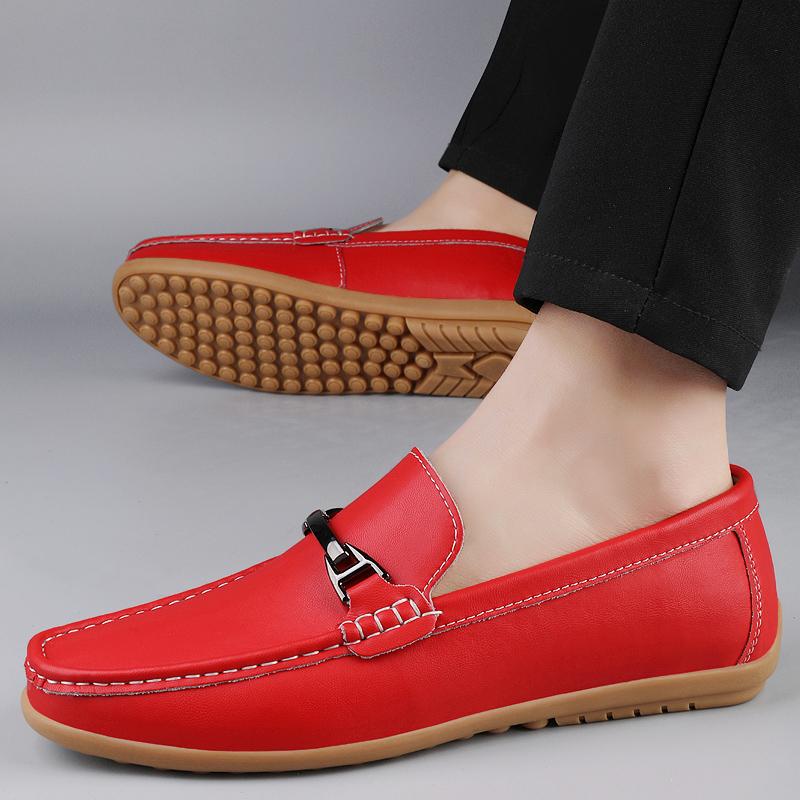 Party Herren Slipper Trend Lederschuh Herren Business Schuhe Herren Britischer Stil Outdoor Weiche Sohle Pendeln Freizeitschuhe