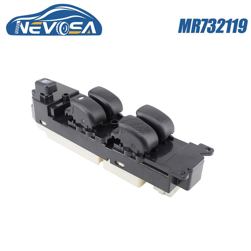NEVOSA MR732119 For Mitsubishi Triton L200 K62T K74T General Car Part Driver Front Door Power Window Switch Lifter Button 10P