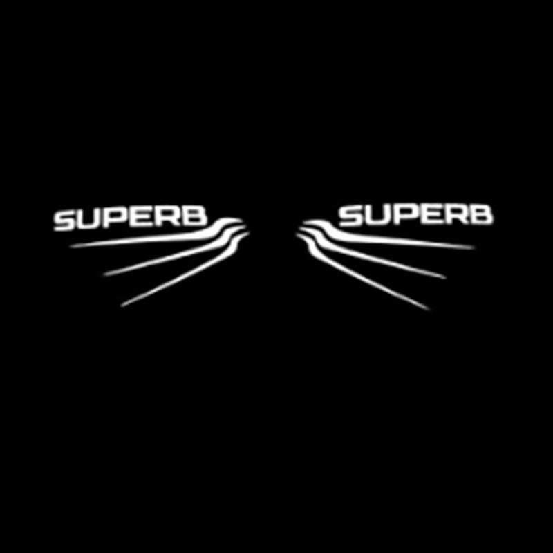 

2PCS For Skoda Superb 2 MK2 Superb 3 2009-2024 Car LED Door Logo Projector Light Accessories 2PCS