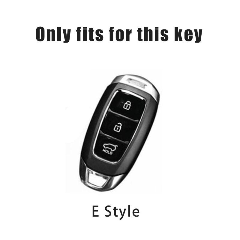 Metallic Glass Wood Grain Car Key Case Anti Scratch Anti Dust for Hyundai kona 2017 i30 ix35 solaris Azera ELANTRA GRANDEUR IG E5