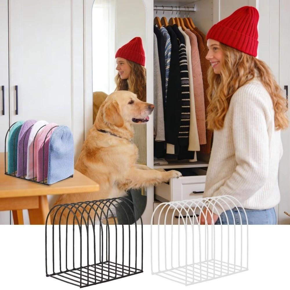 Sturdy Beanie Display Rack Iron Wire Hat Storage Rack Magazine Holder Hat Organizer Bedroom Closet
