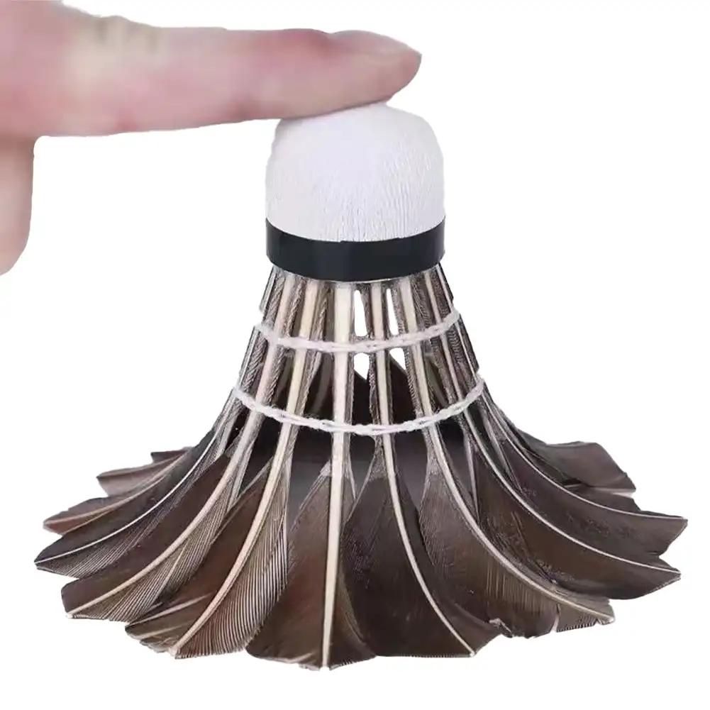 3/6/12Pcs Professional Badminton Shuttlecock Durable Black Goose Feather Badminton Shuttlecock Training Sport Badminton Ball