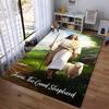 Jesus and Sheep Printed Non-slip Carpet, Suitable for Use On Living Room and Bedroom Sofas