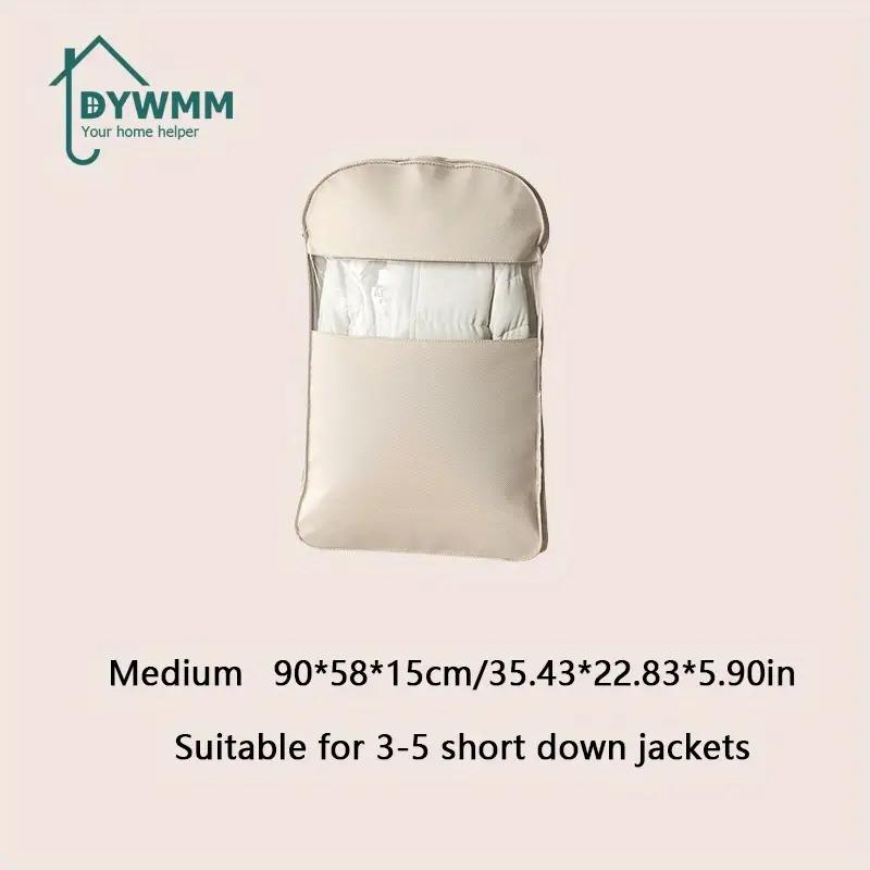 1pc Closet Hanging Organizer Vacuum Bag for Clothes Storage Bag with Hanger Space Saving Clear Seal Bags Wardrobe Compressed Bag