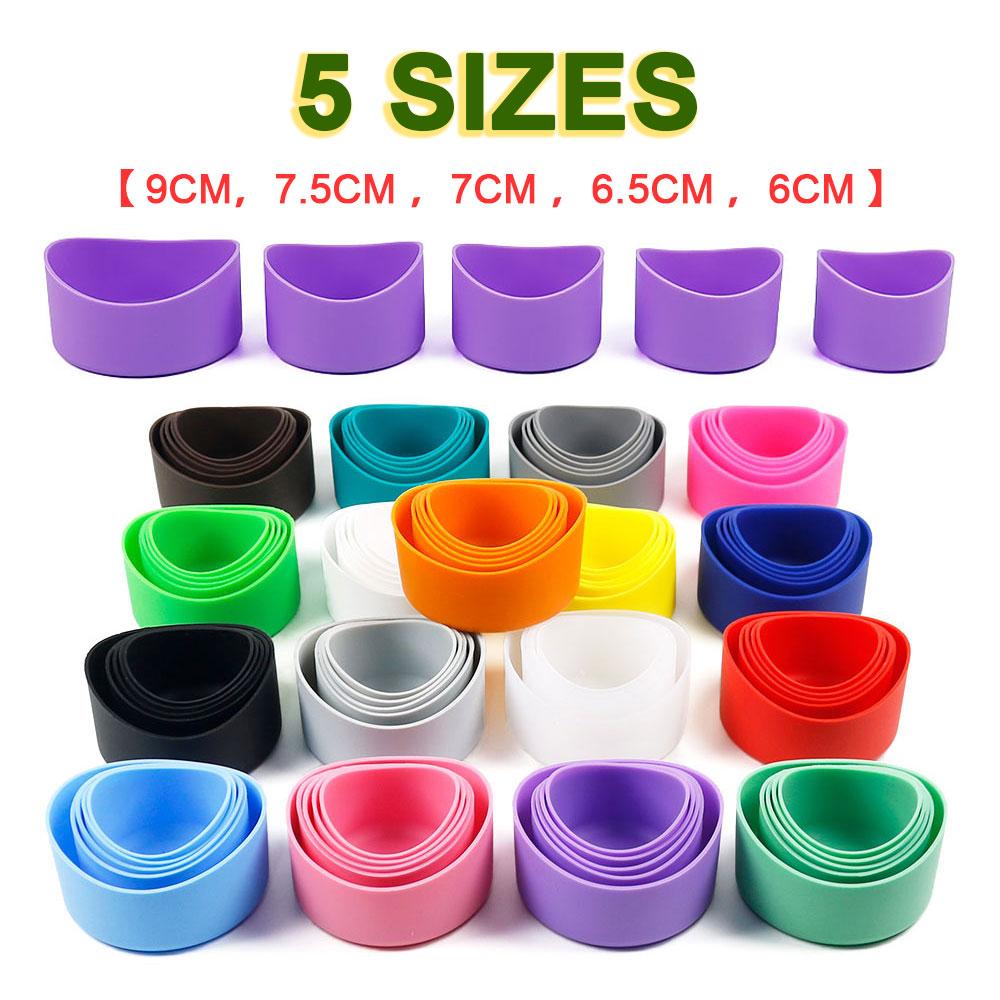 Silicone World 75MM Irregular Silicone Cup Bottom Cover 7.5CM Arc AntiSlip Insulation Bottle Cover Sleeve Sheath Wear-resistant