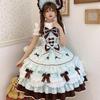 White Sugar Girl Original Lolita Summer Knit Strap Dress