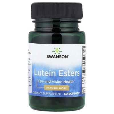 Lutein Esters, 20 Mg, 60 Softgels