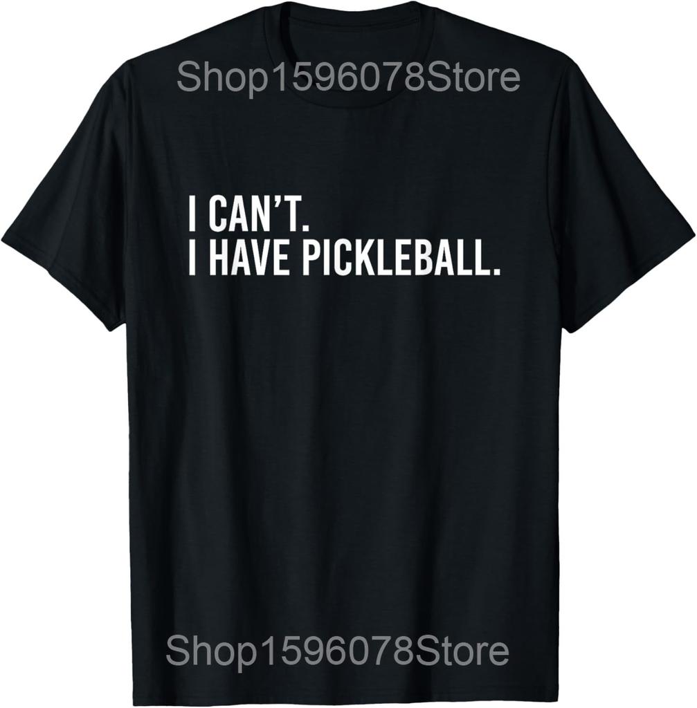 Pickle Ball Playing Pickleball Improves Memory T Shirts Men Humor Streetwear Tee Shirt Short Sleeve Unisex Loose Clothing