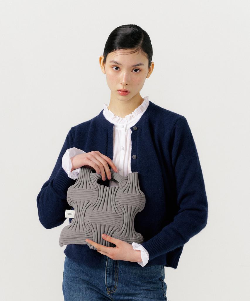 Pleatsmama New Bow Bag Gray
