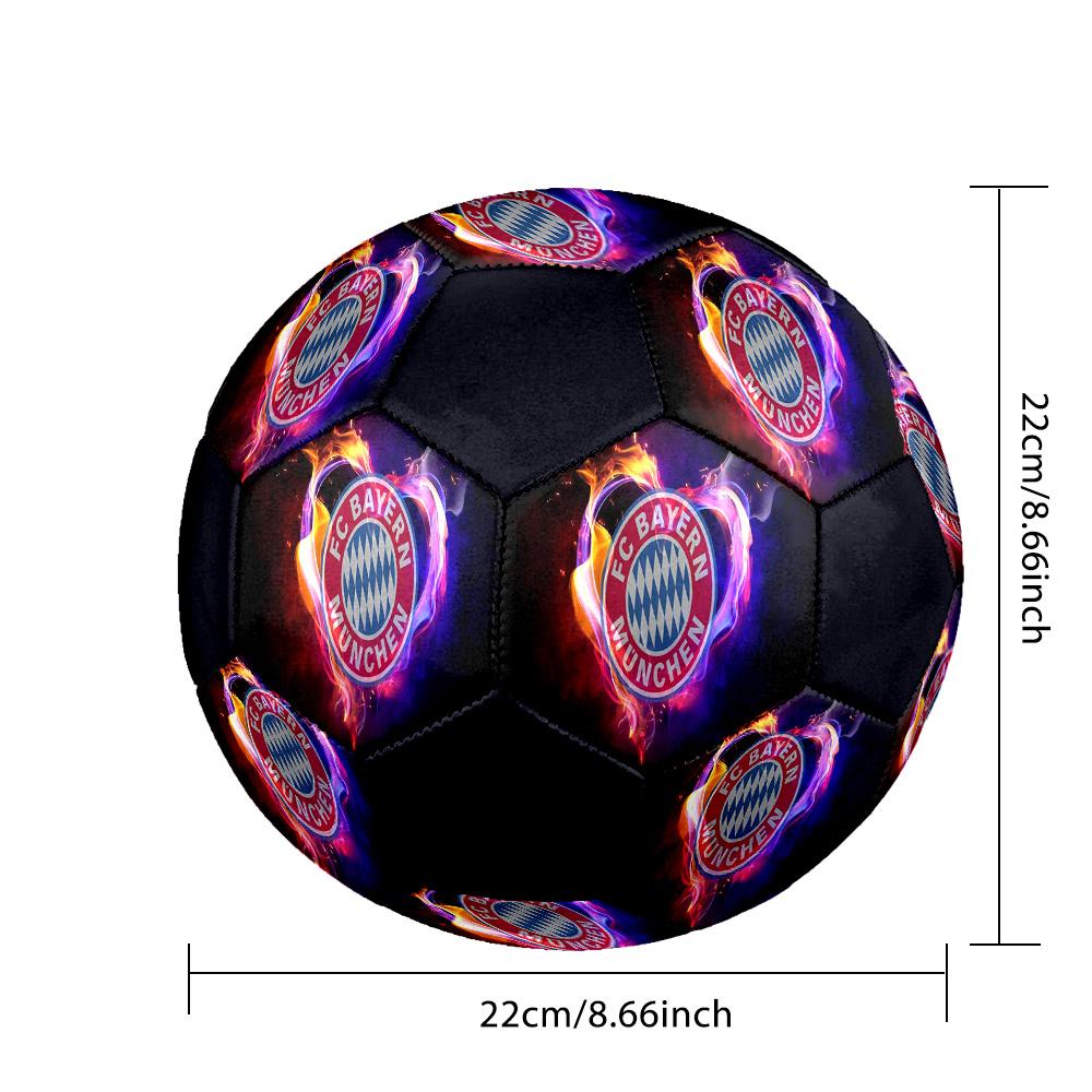 1 pz Pallone da Calcio Bayern Monaco Stemma Taglia Standard 5, Pallone da Calcio Resistente per Allenamento a Scuola Parco & Intrattenimento Quotidiano zq7148