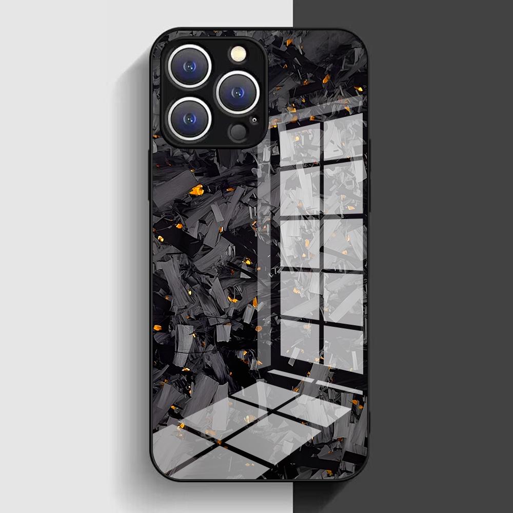 

Real Forged Carbon Fiber Phone Case for Xiaomi Redmi Note 8 8T 9 9S 10 11 12 12S 13 14 Pro Plus 4G 5G Glass Frame Back Cover Redmi Note 10 4G