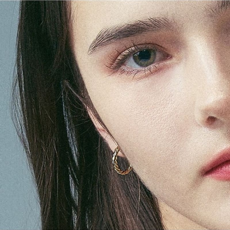 Dana Burton Shine Twist Huggie Hoop Earrings