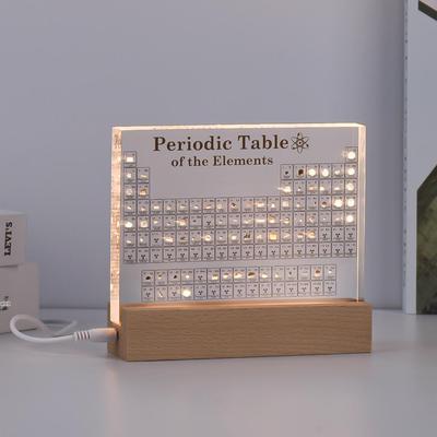 Acrylic Periodic Table Lamp Holder: Creative Festival, Cultural Gifts, Decorations, Teaching Aids