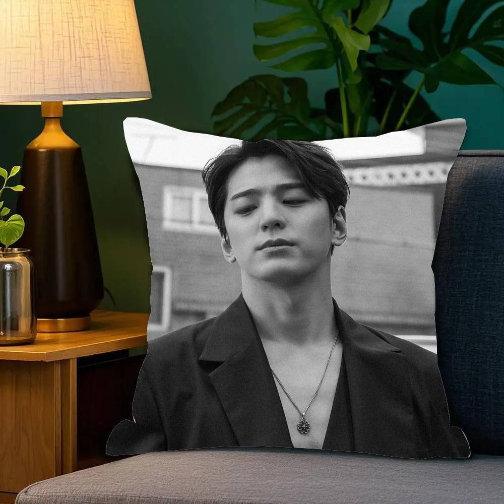 Korean Celebrity Kim Min Kyu Pillow Case Fashion Square Pillowcase Bedroom Sofa Room Ins Decoration Leisure