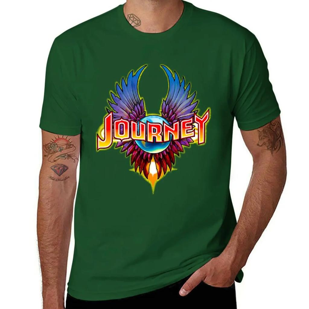 journey Logo rock band T-Shirt oversized summer clothes kawaii clothes t shirt