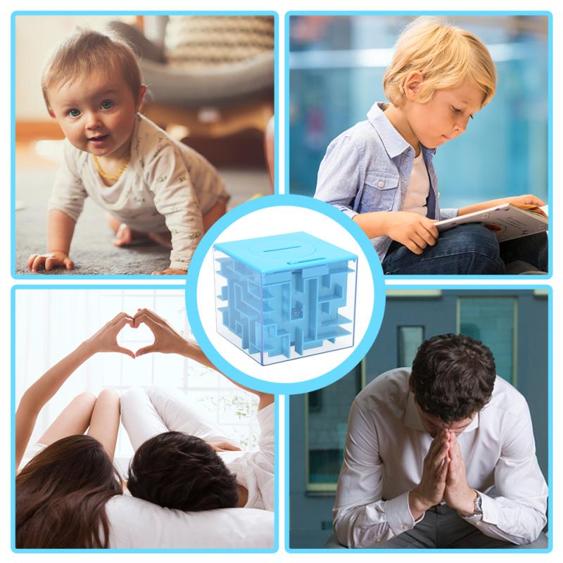 Thinkmax Money Saving Puzzle Maze Box for Kids and Children, Money Maze Bank, Coin Cash Bill Storage