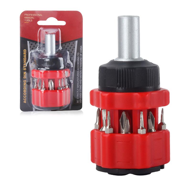 Multifunctional 13-in-1 Ratchet Screwdriver Set for Household Repair 13-in-1 Mini Combination Screwdriver 6mm