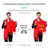 Customizable Logo Chinese Red Scarf for Company Events and Annual Meetings