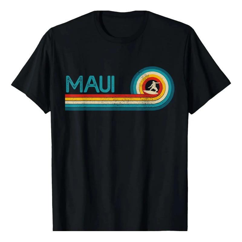 Camiseta De Surf Maui Hawaii Vintage Surfer Souvenir S