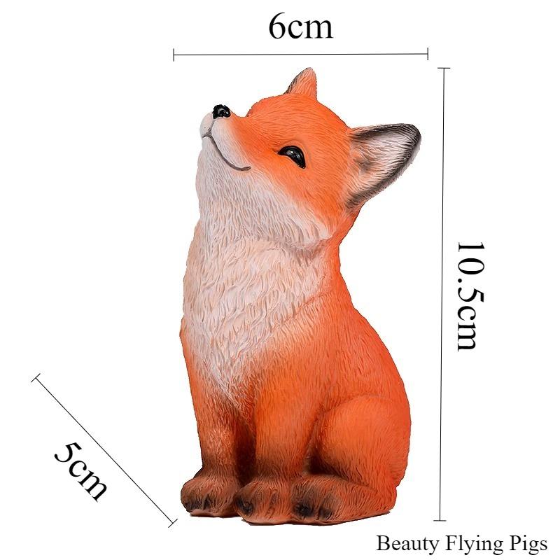 

1pc Resin Nine Tailed Fox Ornament Garden, courtyard landscape decoration Pottery decoration Indoor animal decorations