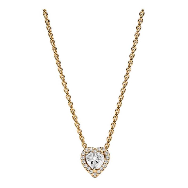 Pandora Solid color logo design necklace women s gold 368425C01 золотой