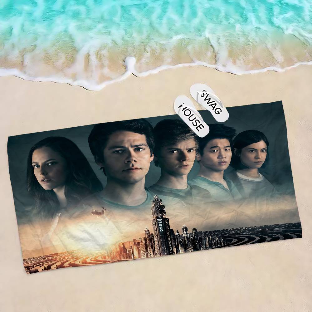 Movie Series The Maze Runner Big Microfiber Beach Towels Quick Dry Towel Sand Beach Towels Pool Towel for Travel Swim Pool Yoga