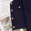 Small Fragrant Style Suit Jacket for Women Spring Autumn Round Neck French  Splicing Design Short Top