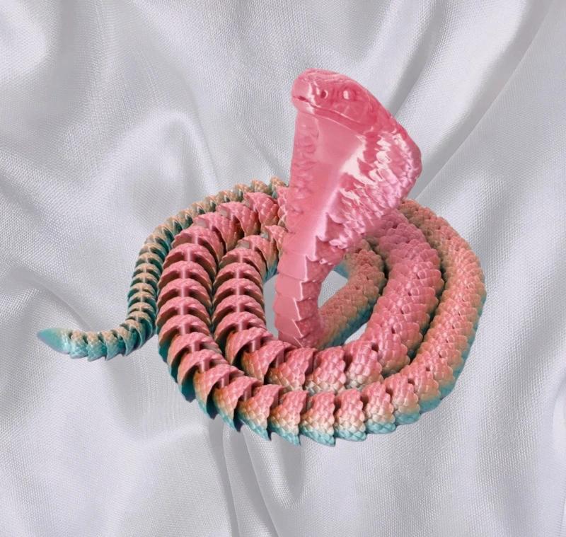 

Напечатанные на 3D-принтере игрушки-непоседы в виде змей, гибкие суставы, игрушки для рабочего стола руководителя, декор для дома и офиса, идеальные подарки для детей 30cm