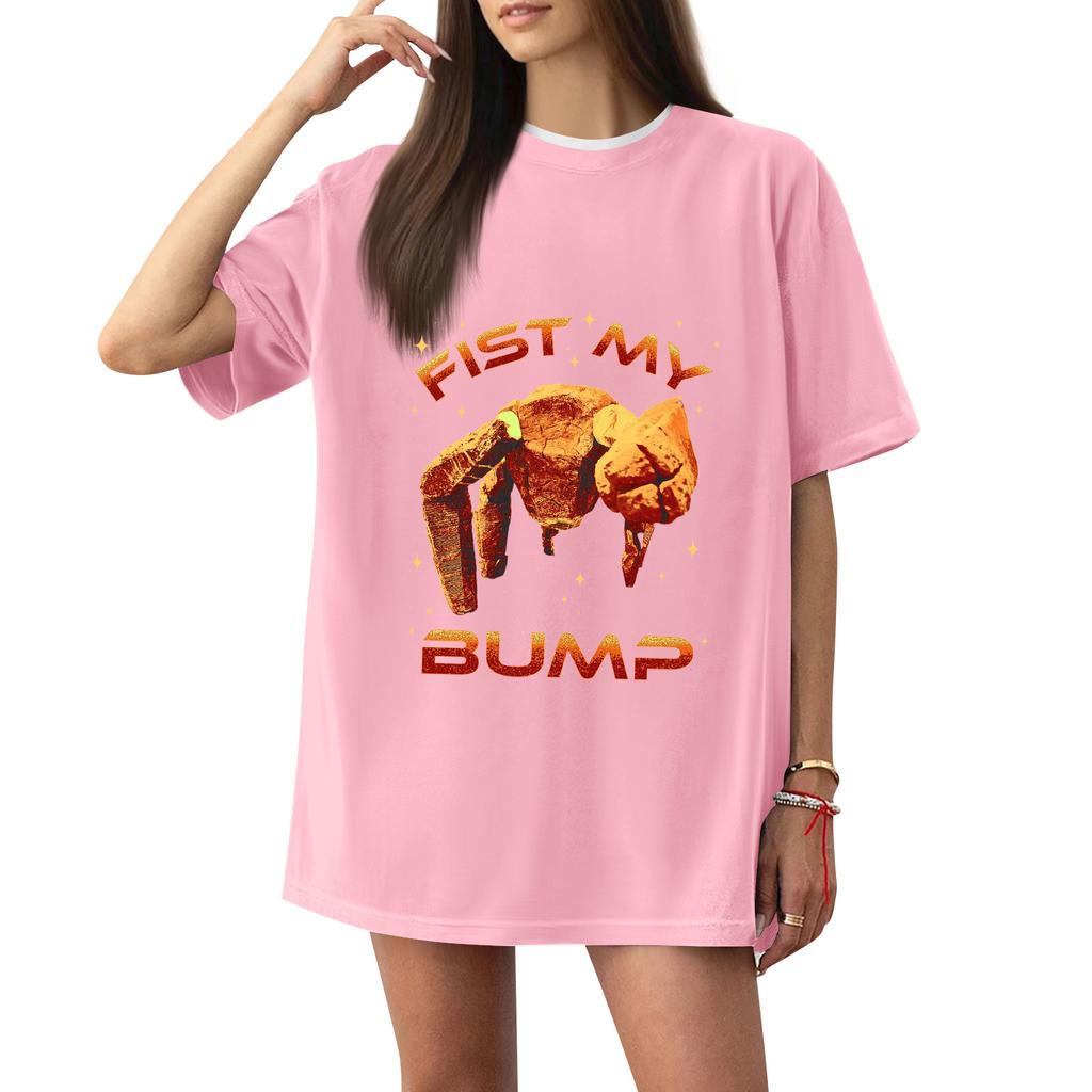 Women's Casual Printed T-Shirt Round Neck Pullover Short Sleeve Top