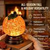 Retro Halloween Night Light Resin Glowing Pumpkin Decorative Light  Fall Table Centerpieces