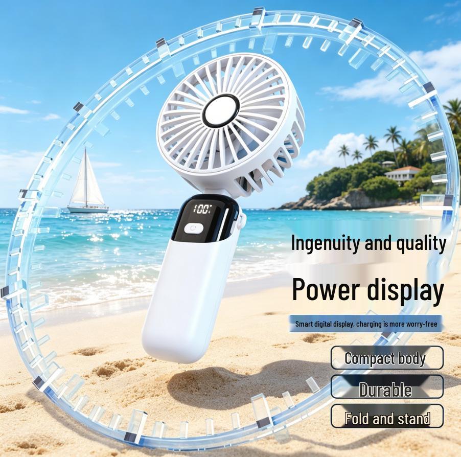 Rechargeable Long-Lasting Handheld & Neck-Hanging Mini Fan for Desktop, Office, Dormitory, or Outdoor Use
