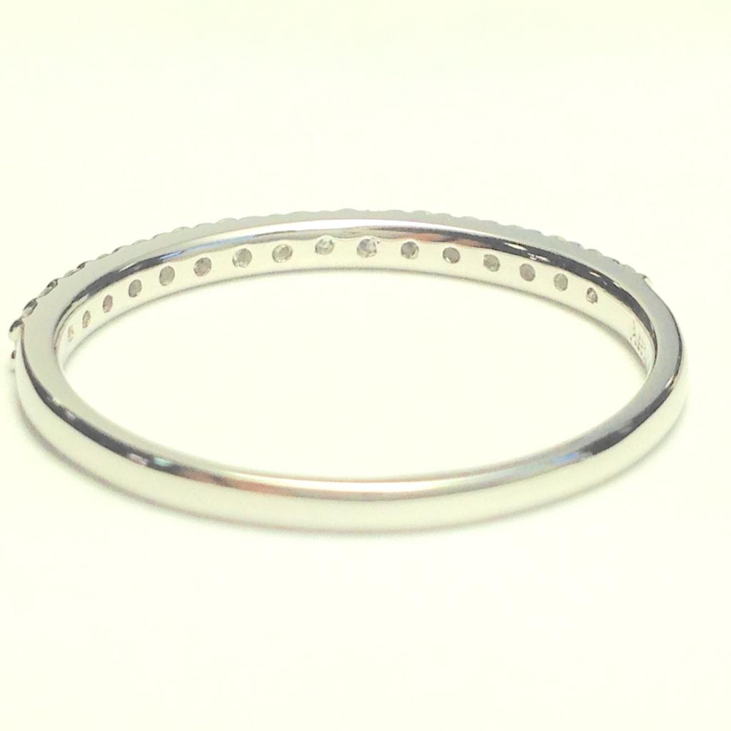 Haute platine Platinum 950 Half Eternity Ring with Diamonds Japanese size pureté 0.2ct (ra-smtt-di, 16)