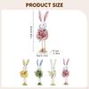 Standing Bunny Easter Decoration Ornament Photo Prop Gift Table Centerpiece for Office Fireplace