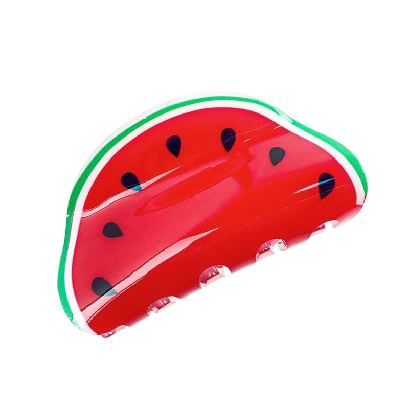 Cute Fruit Shaped Hair Claw Acrylic Hairpin Multifunctional Hair Clip Hairpieces Creative Children's Hair Decoration